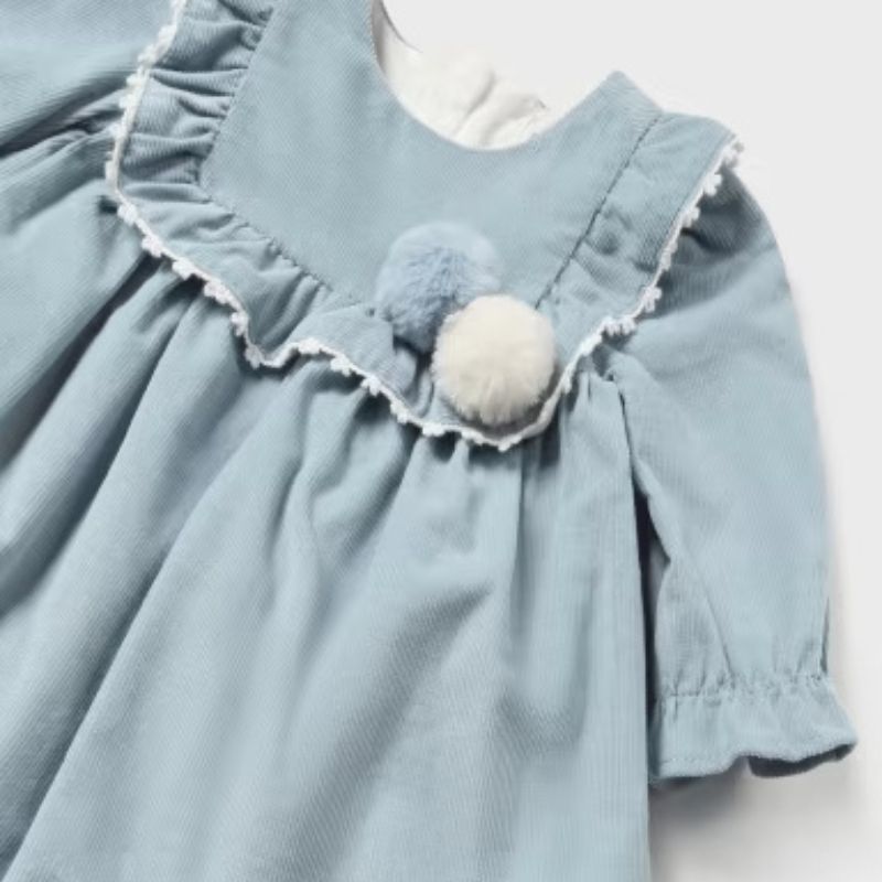 Blue Corduroy Dress for Baby