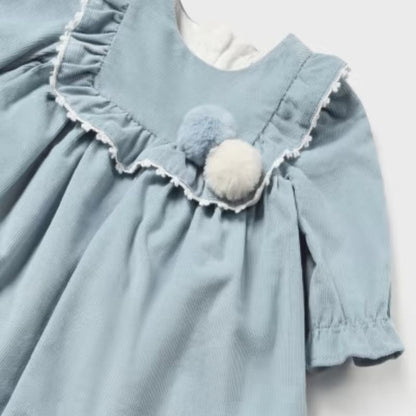 Blue Corduroy Dress for Baby