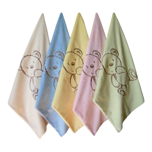 Bear Embroidered Blanket for Stroller