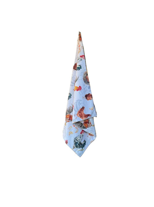 Newborn Baby Blanket | Rooster & Baby Chicken