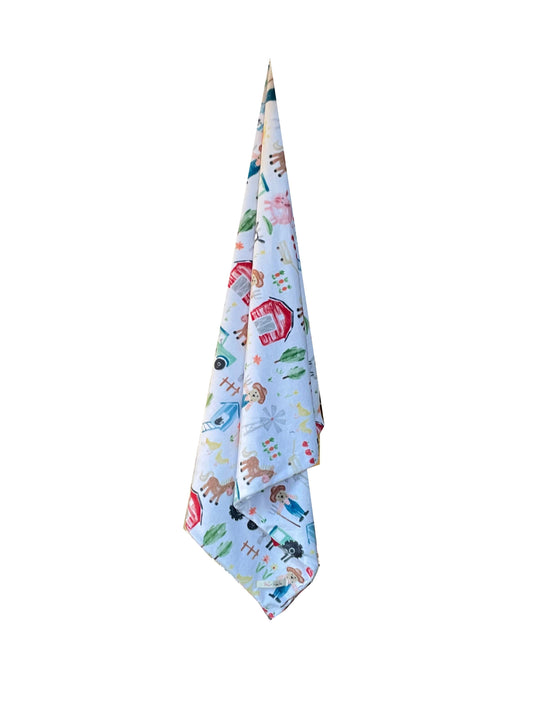 Newborn Baby Blanket | Farm