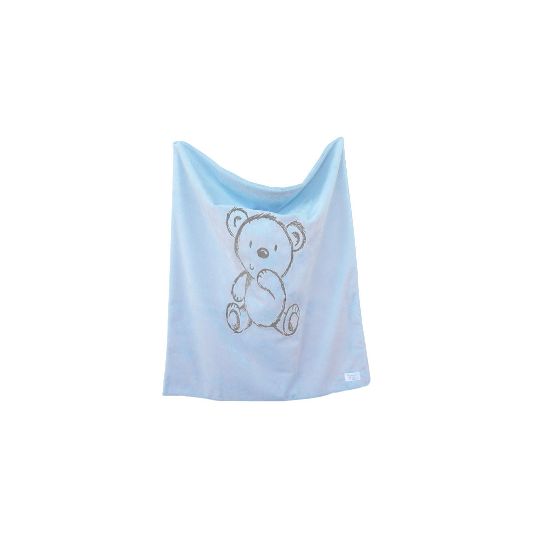 Bear Embroidered Baby Blanket