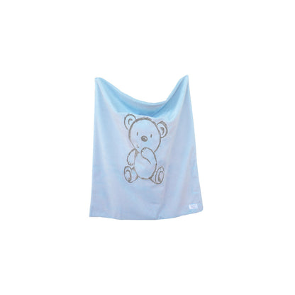 Bear Embroidered Baby Blanket