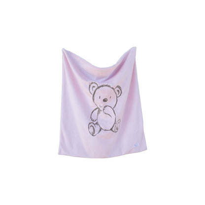 Bear Embroidered Baby Blanket